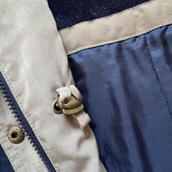 Nautica Hooded Zip Up Jacket Size Small 100% Polyester Preppy Style Blue Color - Picture 9 of 15